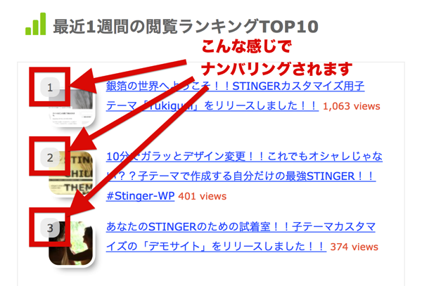Wordpress Cssでナンバリング 人気記事のランキング順位を表示する方法 ラブグアバ