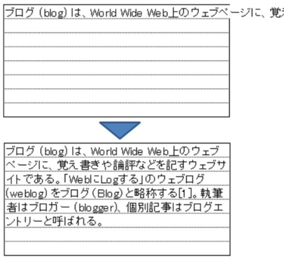 Excel セルの割付