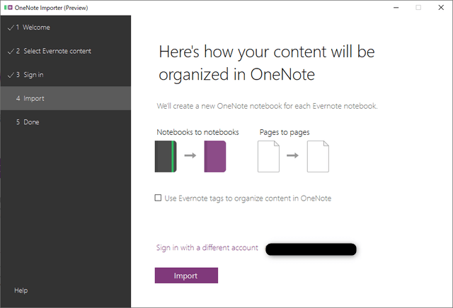 OneNote Importer