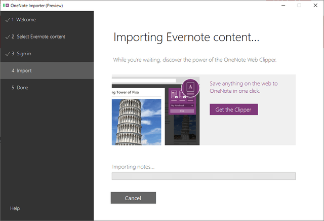 OneNote Importer